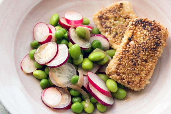 Tofu with Wasabi Soy